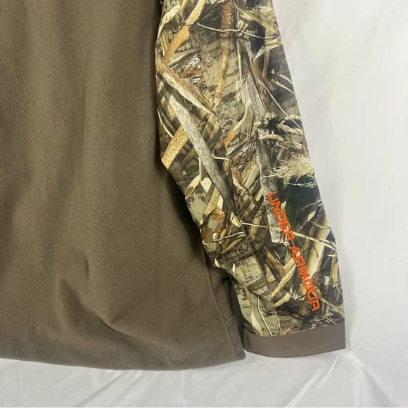 Under Armour Storm3 Cold Gear Realtree MAX-5Camo Half Zip Jacket Pullover - Picture 13 of 16